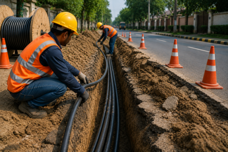 Service Provider of Underground OFC Cable Services in New Delhi, Delhi, India.